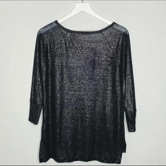 Joie Cyndi Metallic Linen Top - Picture 3 of 8